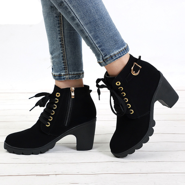 plus size high heel boots
