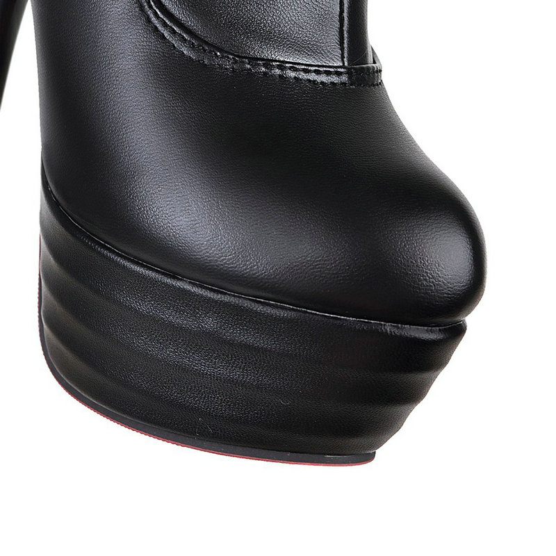 NEMAONE Motorcycle boots Sexy Fetish Shoes Over The Knee Boots 14CM Ultra High Heels Platform Long Boots Women Dance Boots