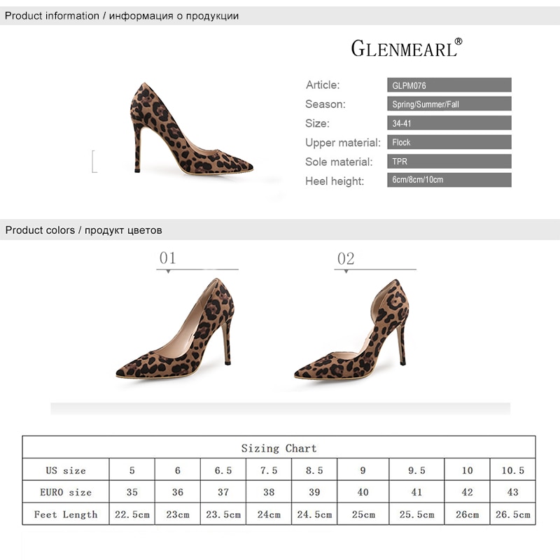 Sexy Women Pumps High Heels Shoes Spring Leopard Thin Heels Woman Party Shoes Brand Plus Size Pointed Toe Single Female Pumps 45