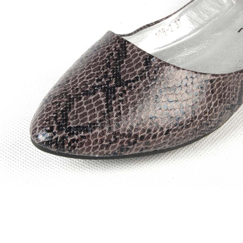 TIMETANG big size 40.41 new 2018 SEXY women pointed toe snake texture pu flat single shoes lady casual shoes C157