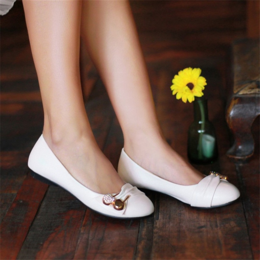 Slip On Shoes Loafers Girl Ballet Flats Women Flat Shoes Soft Comfortable Shoes Woman Plus Size 33 - 40 41 42 43 44 45 46 47