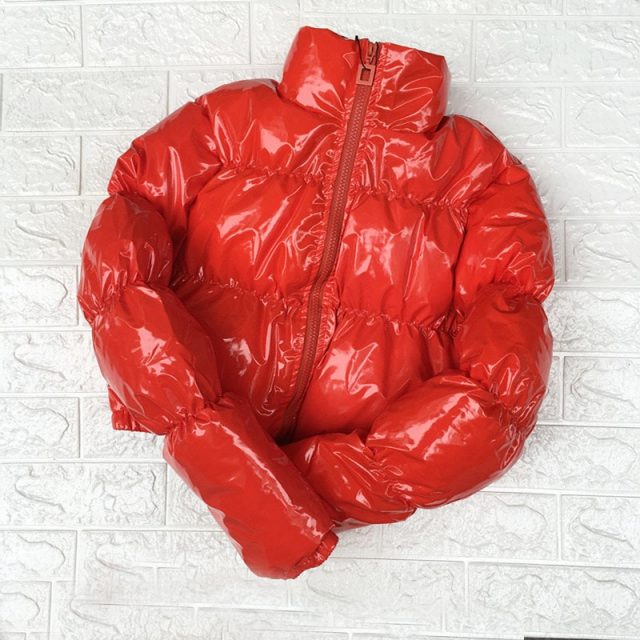 crop bubble coat