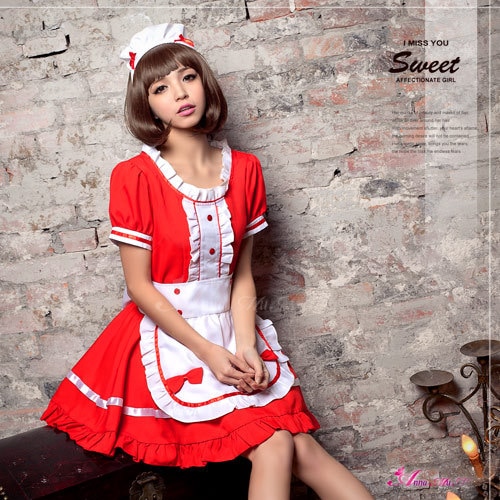 New Sexy Sweet Gothic Lolita Dress French Maid Costume Anime Cosplay Sissy Maid Uniform Plus Halloween Costumes For Women S-5XL