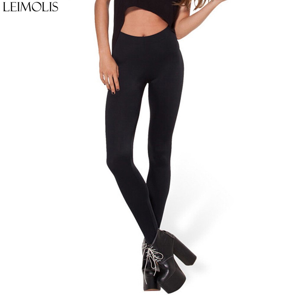 Leimolis 3D printed fitness push up workout leggings women gothic retro blue pink black plus size High Waist punk rock pants