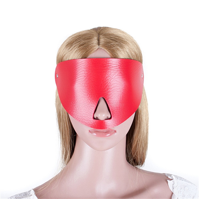 Morease Sexy Eye Mask Blindfold Bondage Bdsm Restraints PU Leather Fetish Slave Erotic Cosplay Adult Game Sex Toys Product