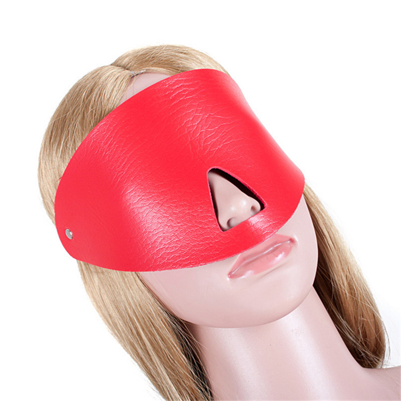 Morease Sexy Eye Mask Blindfold Bondage Bdsm Restraints PU Leather Fetish Slave Erotic Cosplay Adult Game Sex Toys Product