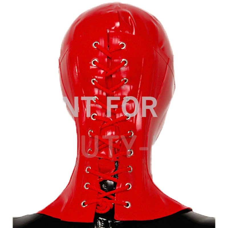 Latex Neck Corset and Hood Fetish Mask Open Eyes Nose Mouth Sexy Unisexy 100% Natural & Handmade new coming