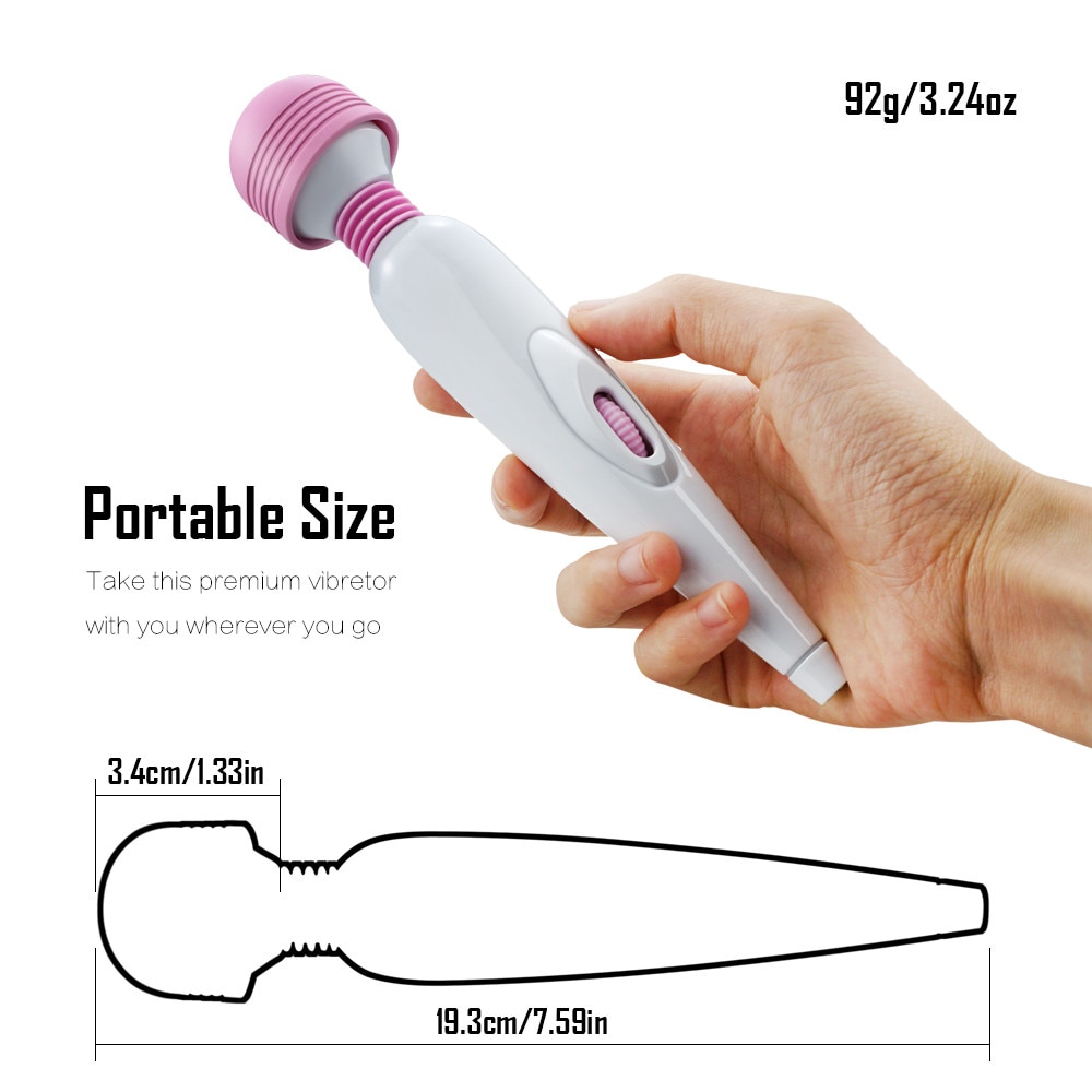 Adjustable Powerful Quiet Vibration Massager AV Vibrator for Women USB Charging Sex Toys Vagina Clitoris Stimulator Adult Toy