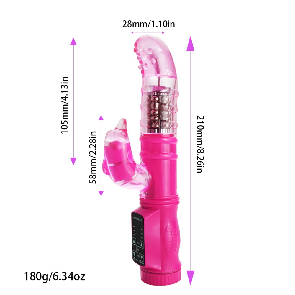5-mode Rotation + 12-mode Dolphin Vibrators Dual Clitoris Stimulator G spot Vibrator Adult Sex Toys for Woman