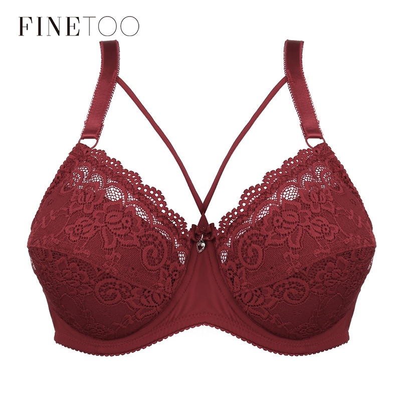 Sexy Plus Size Bras For Women Deep V Bra Lace C D E Cup Brassiere ...