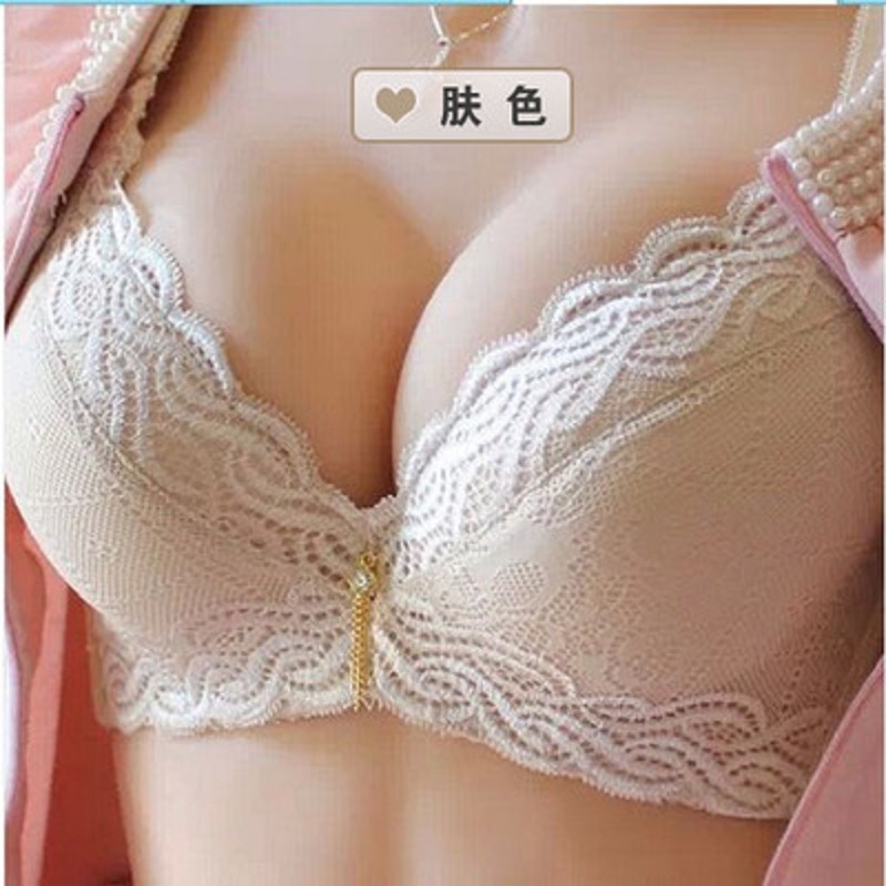fashion thick cup sexy beauty push up bras lace back closure bralette lingerie bra for women Brassiere