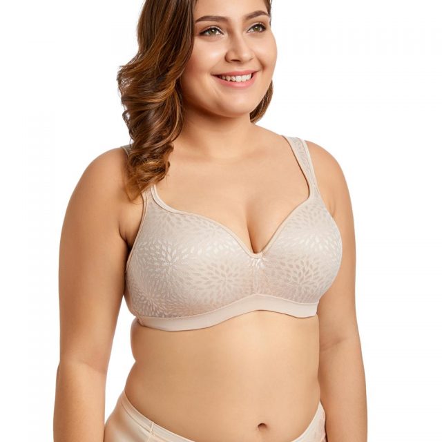 Download Women's Foam Contour Jacquard Full Cup Support Plus Size ...