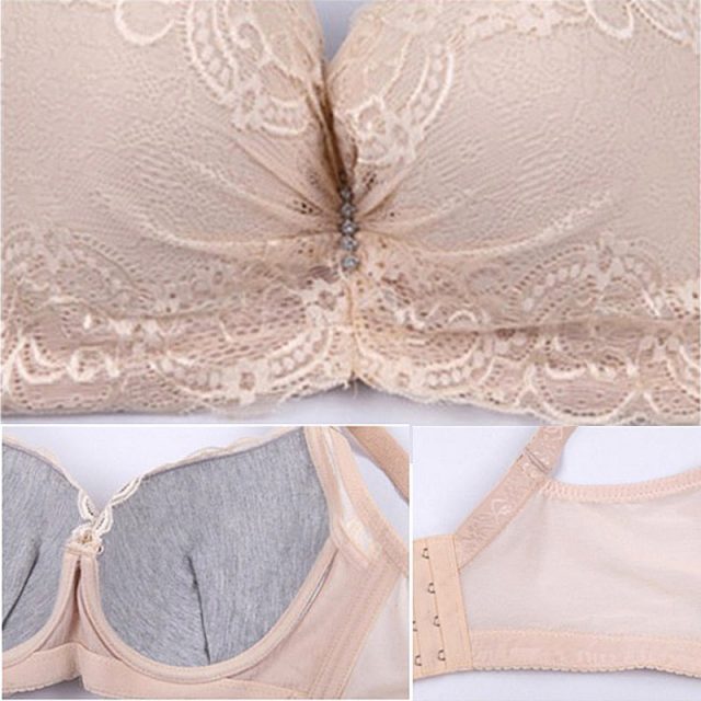 Download Thin plus size bra cup adjustable push up side gathering ...