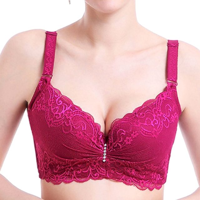 Download Thin plus size bra cup adjustable push up side gathering ...