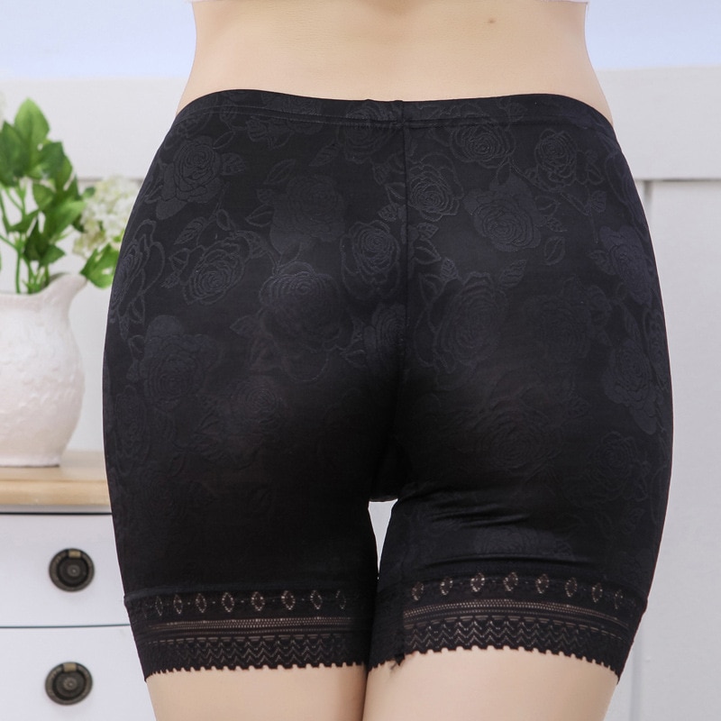Women Anti Chafing Short Pants Female Lace Shorts Under Skirt Plus Size Safety Shorts Girls Comfortable Safety Underwear Boxers