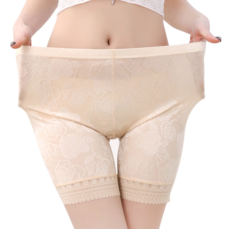 Women Anti Chafing Short Pants Female Lace Shorts Under Skirt Plus Size Safety Shorts Girls Comfortable Safety Underwear Boxers