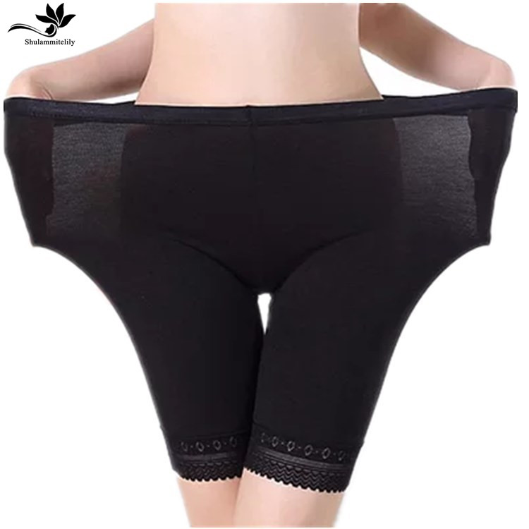 3pcs/lot soft comfortable cotton material boxer shorts safety pants for women panties plus big size high waist ladies' underwear