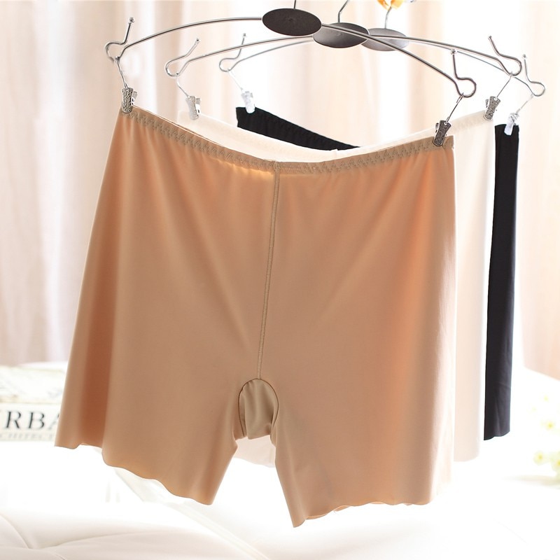 Women Soft Seamless Safety Short Pants Summer Under Skirt Shorts Modal Ice Silk Breathable Short Tights
