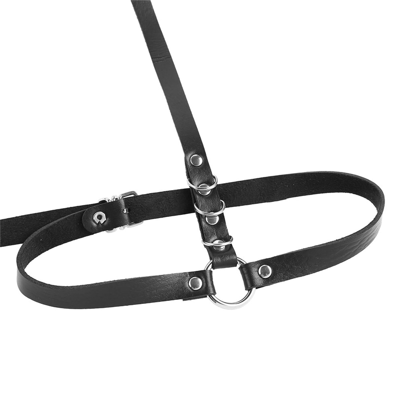 Harajuku Lingerie Sexy Hot Erotic Harness Belts Bondage Lingerie Suspender Belt Gothic Punk Style Pu Leather Harness Leg Garters