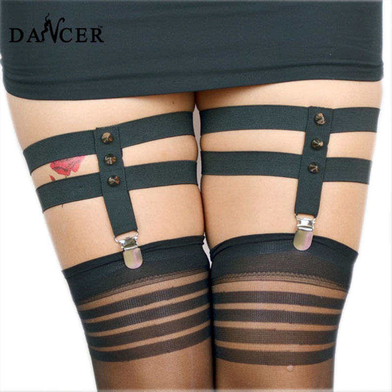 Harajuku punk garter belt leg cage thigh garter fetish