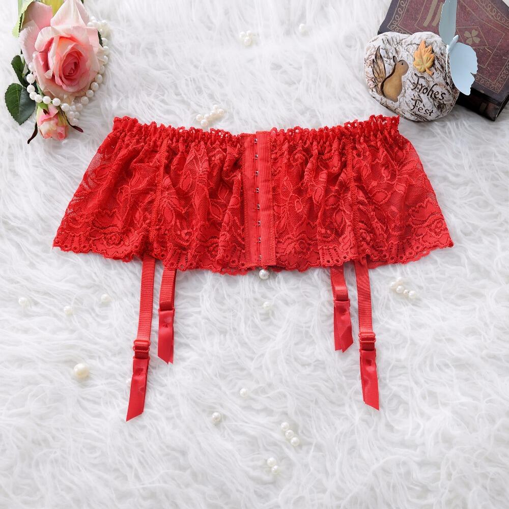 Sexy Lace Garters Wedding Adjustable Hot Sheer Garter Belt Suspenders ...