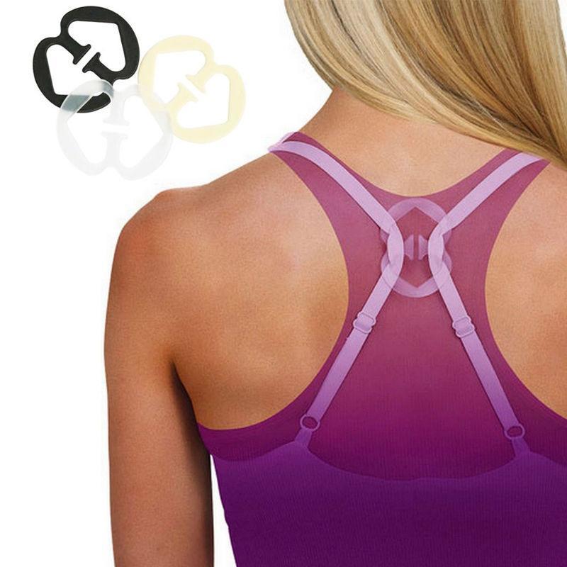 1PC fashion Oval Cleavage Control Clips Hide Bra Strap Buckle