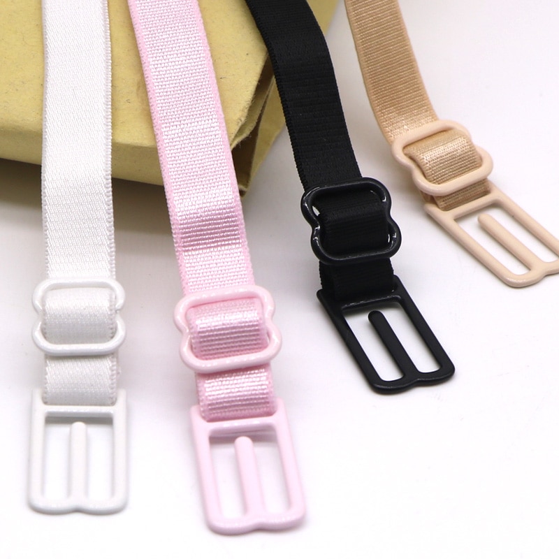 5Pcs Double-Shoulder Straps Slip-Resistant Belts Buckle Shoulder Straps Bra Non-Slip Back Bra Straps Holder Adjustable 4 Colors