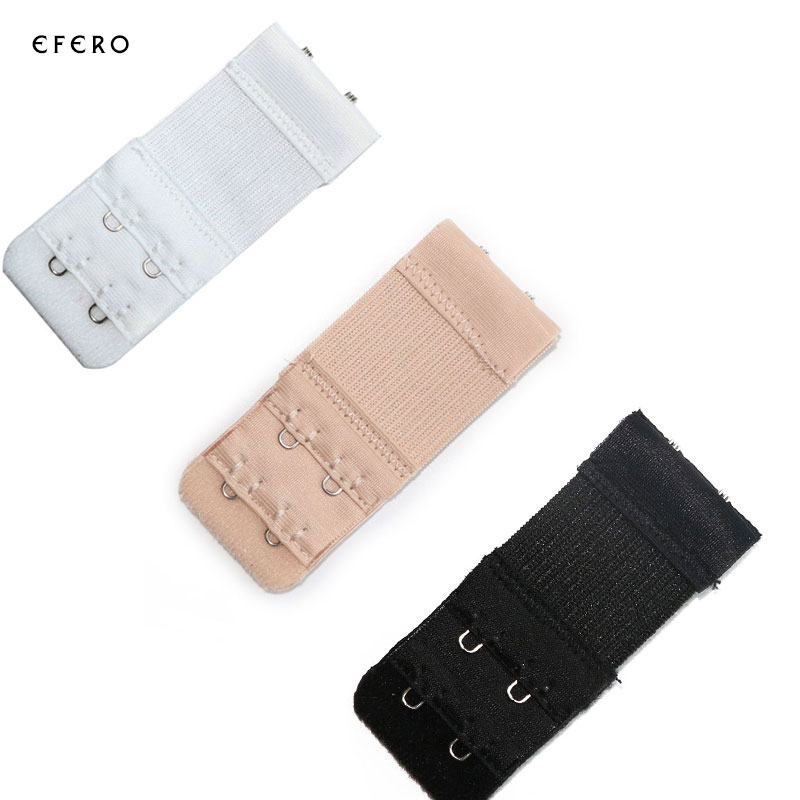 3PCS Bra Extenders Strap Buckle Extension 2 Rows 2 Hooks Clasp Straps Women Bra Strap Extender Sewing Tool Intimates Accessories