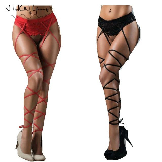 Download Women's Sexy Stockings Top Thigh-highs Lingerie Garters ...