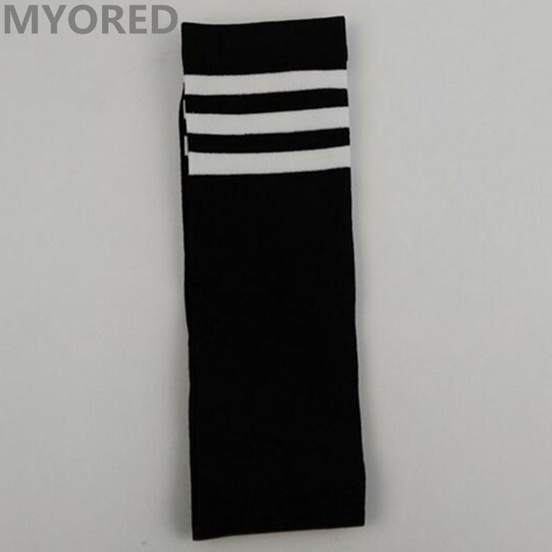 MYORED sexy solid stripe body stockings plus size over the knee thigh high plain color long big SOX women female dancing
