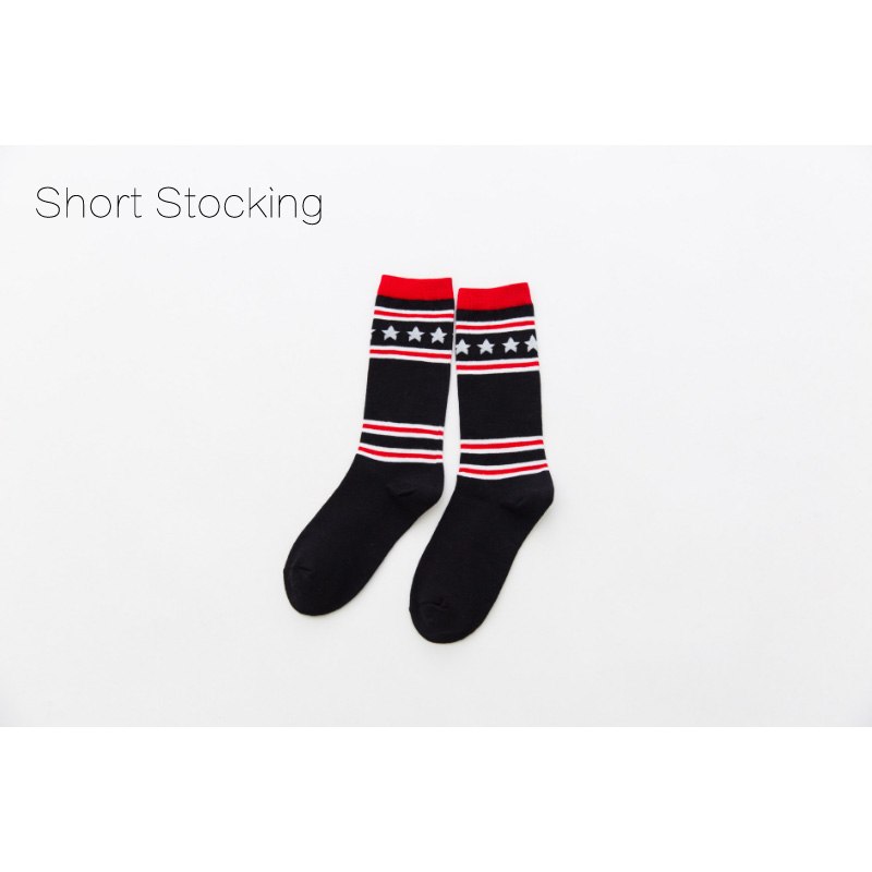 LIONZONE Harajuku Kawaii Streetwear Long Socks With Boots Sailor Moon Knee Socks Striped Stars Black Women Stockings 4 Kinds