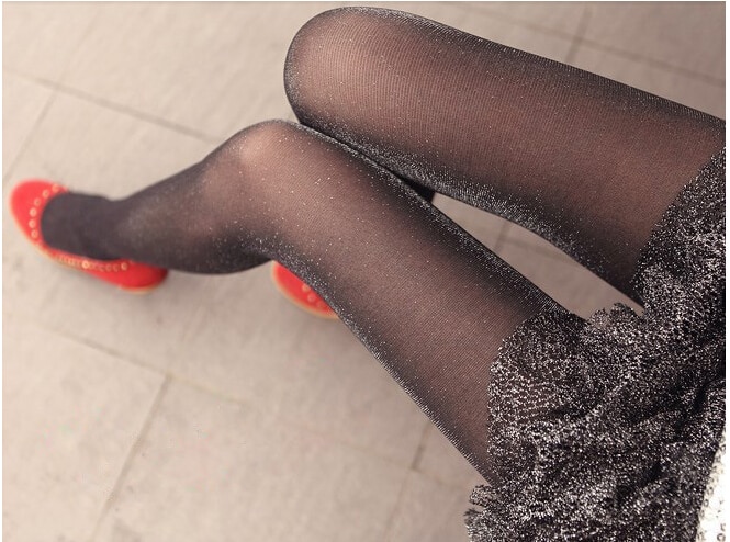 Women's Tights Classic Small Polka Dot Silk Stockings.Thin Lady Vintage Faux Tattoo Stockings Pantyhose Female Hosiery