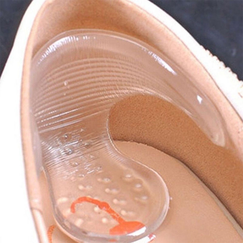 1 Pair New Silicone Back Heel Liner T-shape anti-friction Gel Cushion Pads Insole High Dance Shoes Grips for Shoes Foot Care