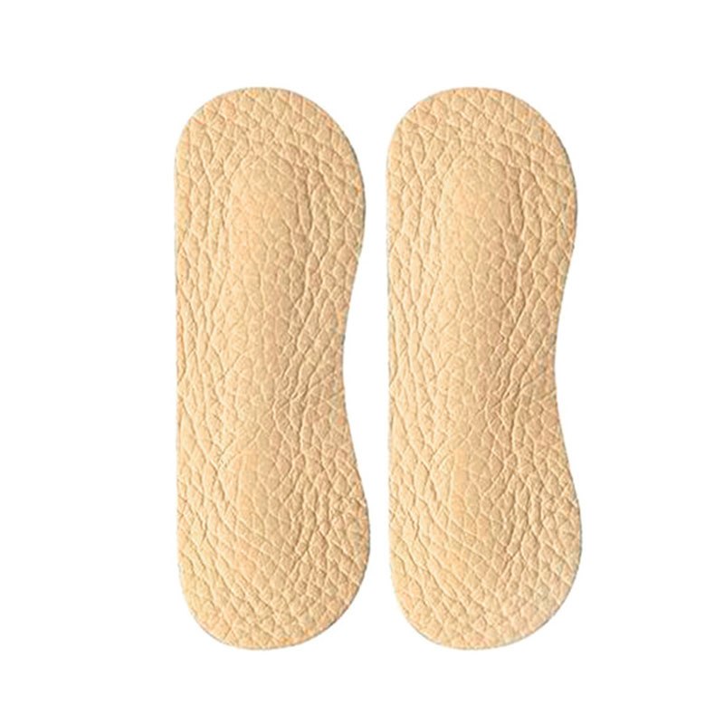 Wholesale 2pair/lot PU Leather Insoles Shoe Inserts Heel Liner Cushion Protector Foot Care Shoe Pads Grips