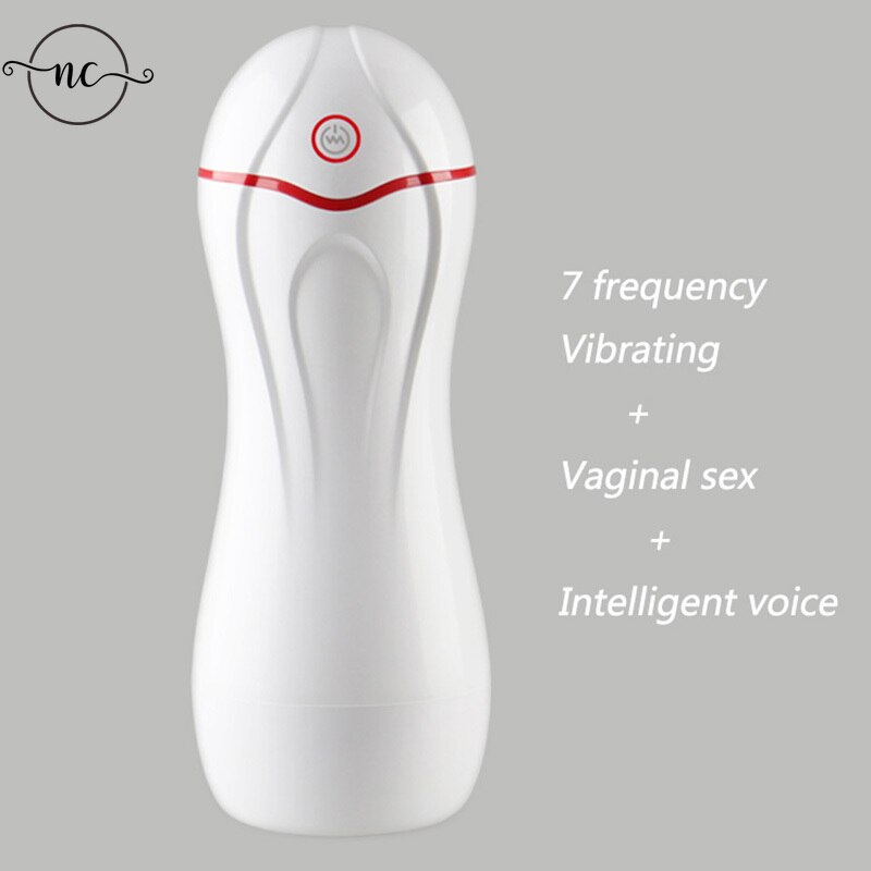Automatic Voice Sucking Vibration Sex Toys for Men Vacuum USB Sex Machine SENSHOP Vagina Strong Electric Male Masturbator Cup