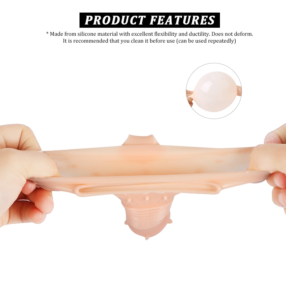 EXVOID Penis Extender Enlarger Penis Vibrator Ring Sex Toys For Men Erection Silicone Clitoris Stimulate Cock Vibrating Ring
