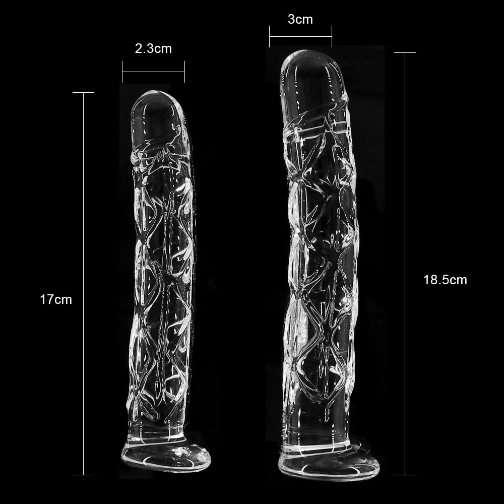 EXVOID Huge Penis Real Dick Sex Toys for Woman Realistic Dildo No Vibrator Female Masturbator Glass Cock Crystal Adult Products