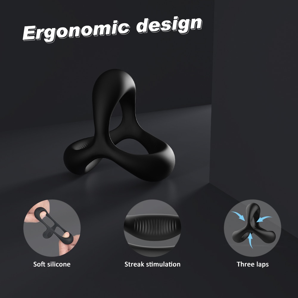 PHANXY Penis Cock Ring on for Men Delay Ejaculation Erection Sex Shop Toys for Couple Sextoy Penisring Man Dick Enlarger Rings