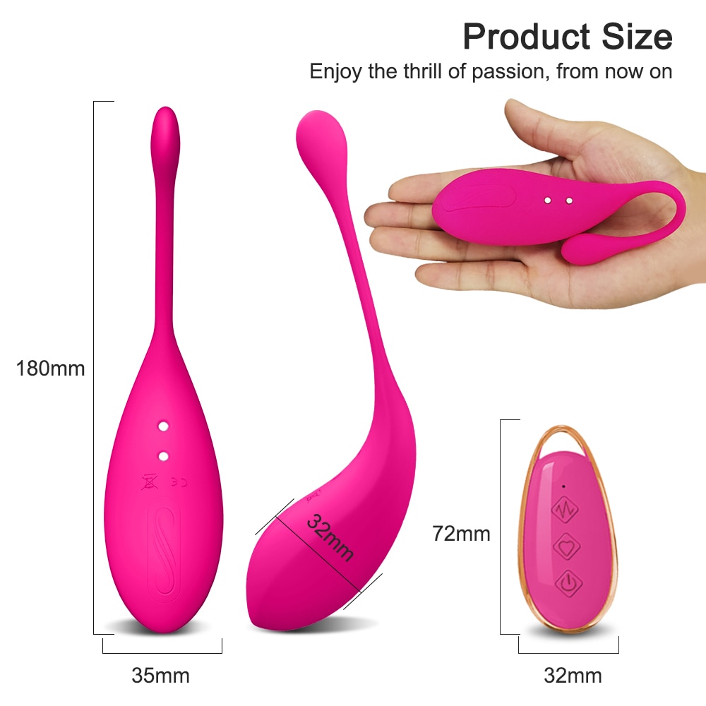 Powerful Wireless Remote Control Vibrating Egg Sex Toys Female Wearable G-Spot Vibrator Love Egg Jump Goods for Adults 18 Women