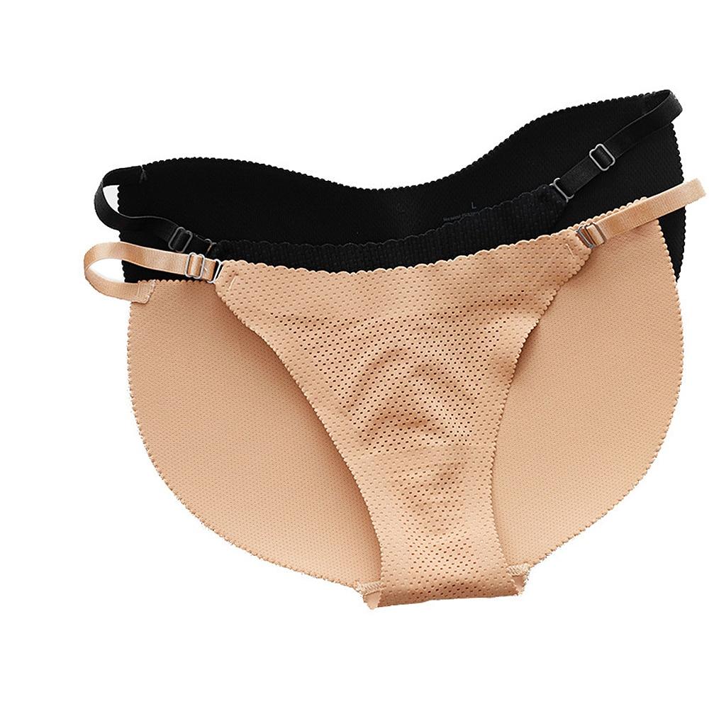 Women Sponge Padded Fake Ass Panties Hip Butt Lifter Underwear Booty Push Up G-string Seamless BIkini Panties
