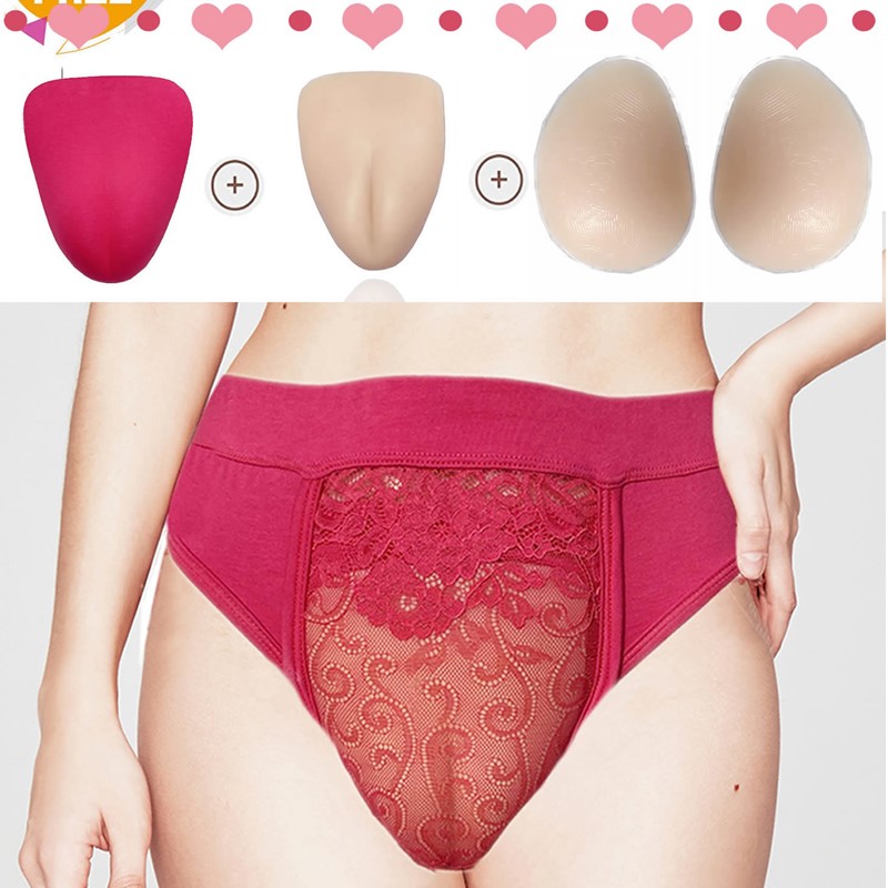 Fake Vagina Camel Toe Pad Can be insert on Underwear Sexy Vagina Sexy Hidden jj Cosplay for Crossdresser Transgender Shemale