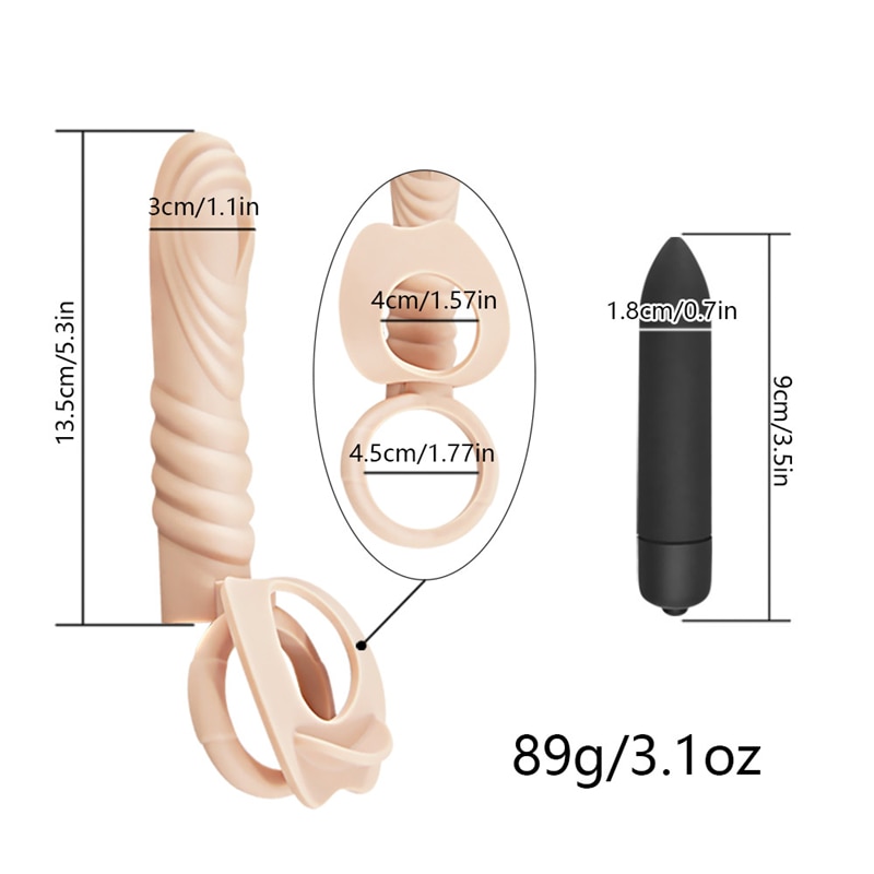 10 Speed Dildo Bullet Vibrator Sex Toys For Woman Men Couples Double Penetration Male Penis Ring Anal Dildos G Spot Masturbator