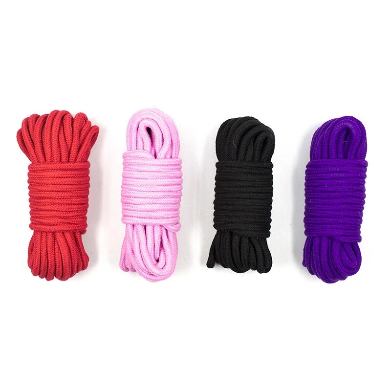 20m/ 10m/5m Soft Cotton Rope Women Sexy Product Slave BDSM Bed Bondage Rope Adult Games Binding Rope Role-Playing Exotic Sex Toy