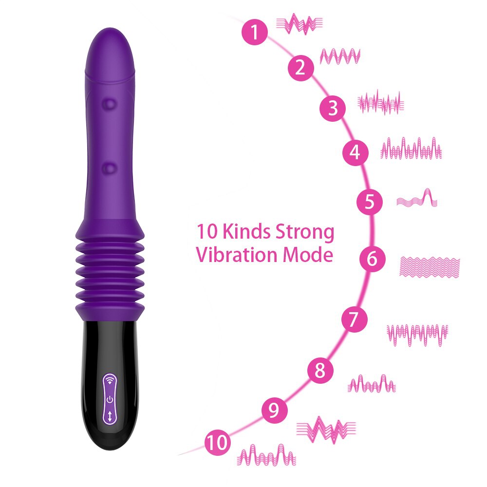 Telescopic Dildo Vibrator Automatic G-spot Massager Thrusting Pussy Sex Machine Vibrating Dildos Sex Toys Accessories For Women