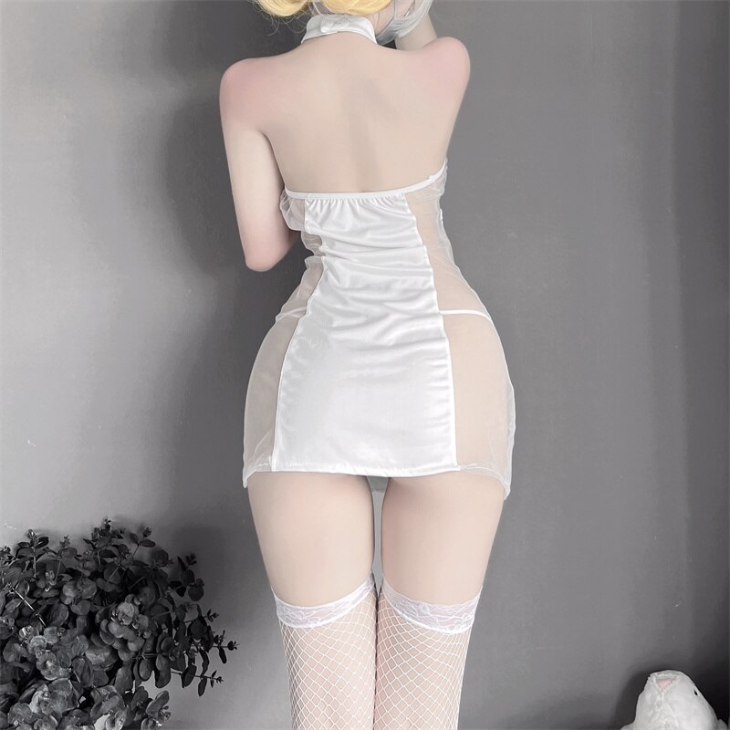 Sexy Nurse Costume Erotic Costumes Sexy Maid Lingerie Women Erotic Lingerie Lace perspective Sexy Underwear Games Cosplay