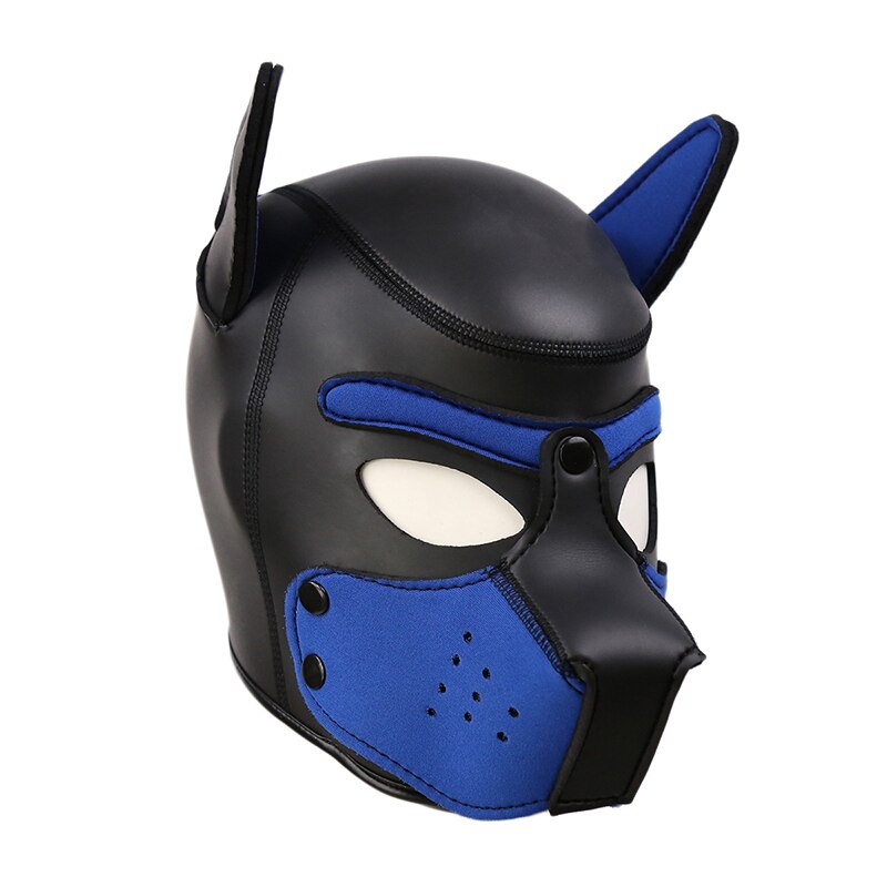 Role Play Bondage Mask Cosplay Adjustable Neck Collar Sex Toy For Men Women Party Mask Fetish Pup Collar 10 Color