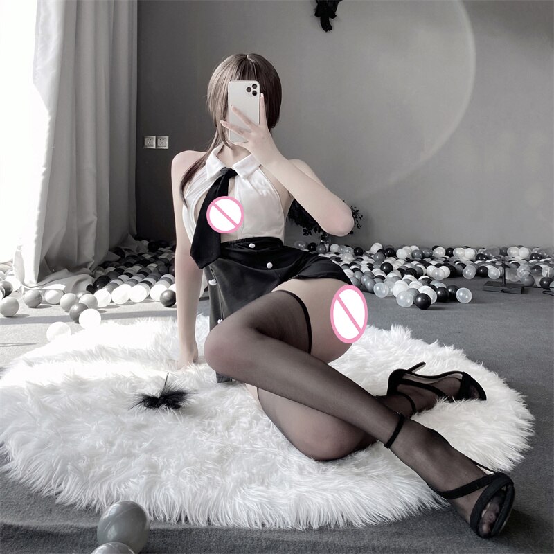 Erotic Cosplay Lingerie Secretary Sexy Skirt Adult Sex Lingerie for Female Suit Taecher Role Play Costume Women's Underwear