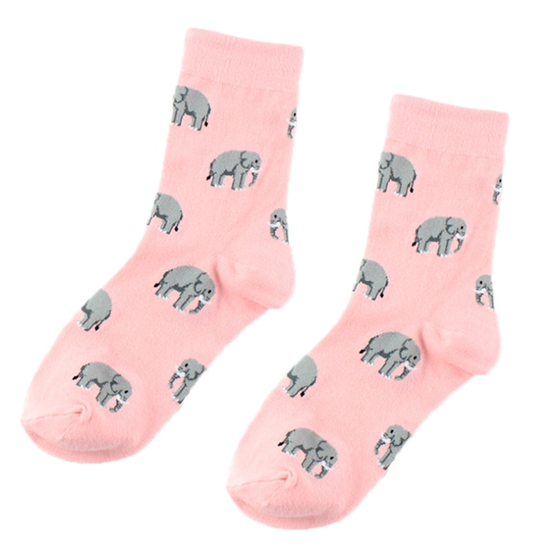 Sheep Fox Rabbit Elephant Socks Women Set Spring Autumn Winter Cotton Fashion Casual New Style Trend Socks For Ladies