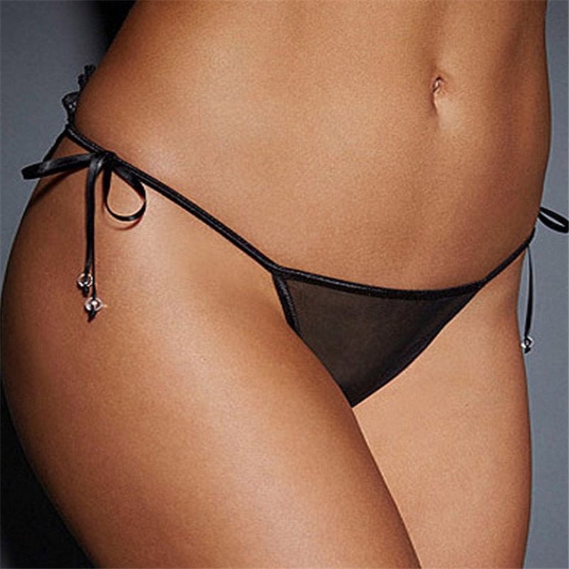 Sexy Lace Lingerie Women Hollow Out Transparent Low Waist Thong Underpant Erotic Lingerie Women's Sex Panties Plus Size 2021