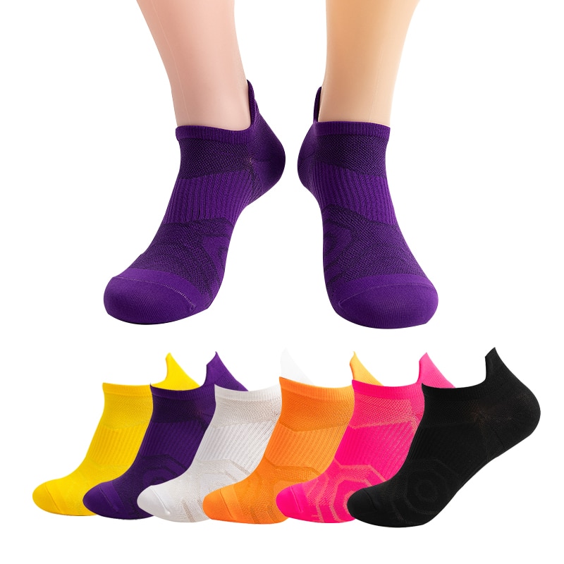 3 Pairs/lot Solid Women's Short Ankle Socks Pack Women Sports Streets Candy Colors Soft Compression Socks Set Purple Men Unisex